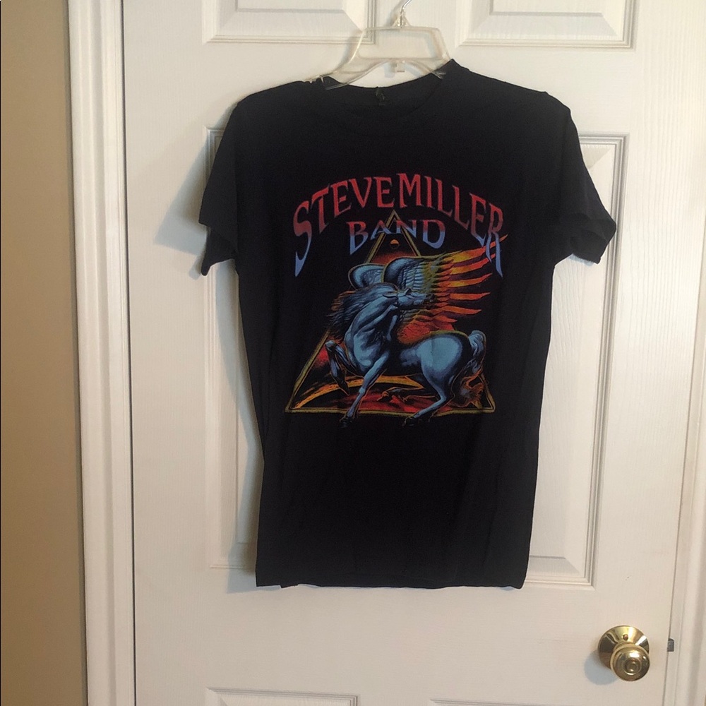 Steve Miller Band Black Graphic T-Shirt